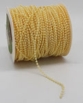 100 Yard Beaded Ribbon - 3 mm (Available in Different Colors)