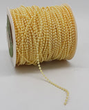 100 Yard Beaded Ribbon - 3 mm (Available in Different Colors)