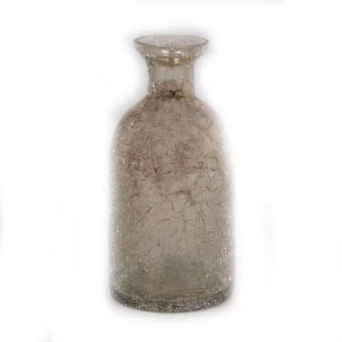 Smoked Crackle Apothecary Vase - 2.75 x 2.75 x 6 inches - Jodhshop