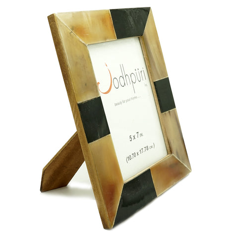 Brown Patch Horn Frame - 5 x 7 inches - Jodhshop