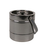 Stainless Steel Ice Bucket with Black Nickel Finish - 2 Liter Capacity - Jodhpuri Online