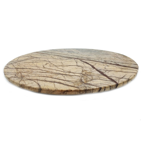 Brown Forest Marble Lazy Susan - 12 x 12 inches - Jodhshop