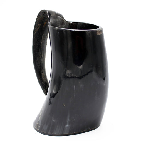 Natural Horn Glazed Beer Mug with Handle - 28 oz - Jodhpuri Online