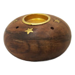 Incense Stick and Cone Holder - Wood with Stars - Jodhshop
