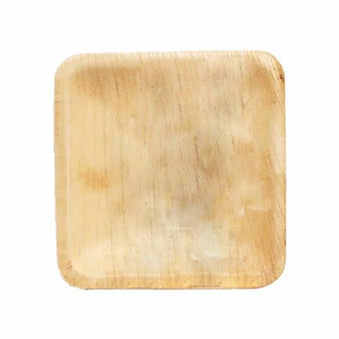 Areca Leaf Square 6.25 inch Plate - 50/Pack - Jodhshop