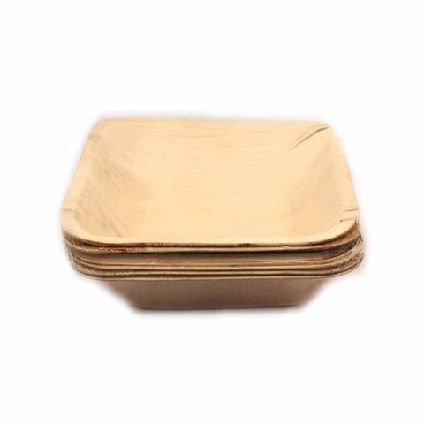 Areca Leaf Square 7 inch Bowl - 10/Pack - Jodhshop