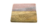 50468: Pink Marble with Wood Square Coasters - Set of 4 - Jodhshop