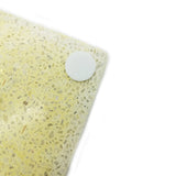 53310: Golden Yellow Terrazzo Coasters with White Chips - Set of 4 - Jodhshop