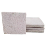 53318: Coral Terrazzo Coasters with White Chips - Set of 4 - Jodhshop