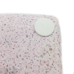 53318: Coral Terrazzo Coasters with White Chips - Set of 4 - Jodhshop