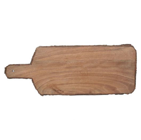 Rectangular Bark Edge Serving Board - 18.75 x 6.5 x 0.5 inches - Jodhpuri Online
