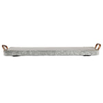 Galvanized Banquet Board with Copper Handles - 24 x 8 inches - Jodhshop