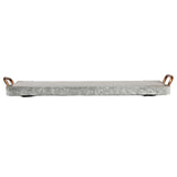 Galvanized Banquet Board with Copper Handles - 24 x 8 inches - Jodhshop