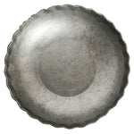 Medium Galvanized Bowl with Gold Bead Edge - 11.5 x 3.25 inches - Jodhshop