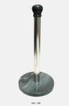 57019: PAPER TOWEL HOLDER WHITE MARBLE WITH STAINLESS STEEL DOWEL