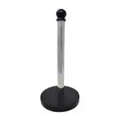 57021: PAPER TOWEL HOLDER BLACK MARBLE WITH STAINLESS STEEL DOWEL