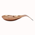 57318: SPOON REST STAINLESS STEEL COPPER HAMMERED FINISH