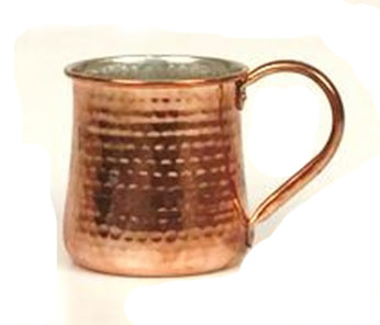 Hammered Taper Moscow Mule Mug with Copper Finish - 16 oz - Jodhpuri Online