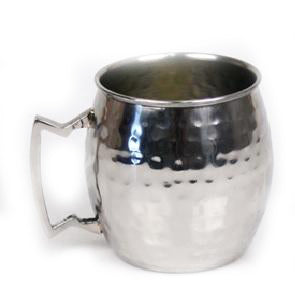 Hammered Stainless Steel Moscow Mule Mug - 16 oz - Jodhpuri Online
