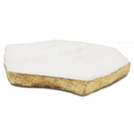 65052: Organic Shape White Marble Coaster with Gold Foil (Individual Piece) - 4 to 5 inches - Jodhpuri Online