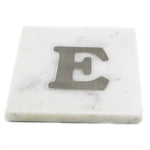 73034: Marble Monogrammed Letter Coasters - E - Jodhshop