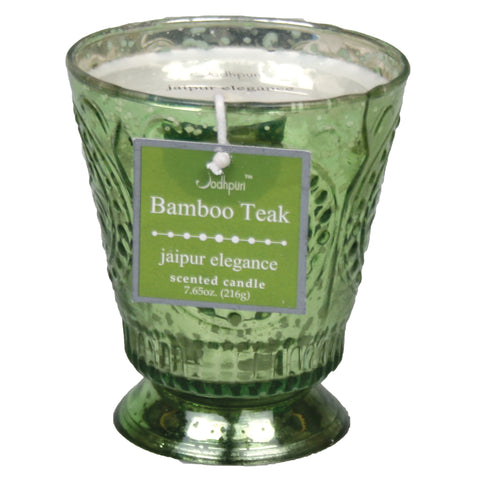 Bambook Teak Scented Jaipur Candle - 7.65 ounces - Jodhshop