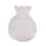 Scallop Clear Vase - 4 x 4 x 5 inches - Jodhshop