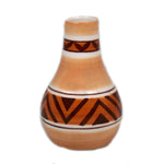 Brown Ceramic Vase - 2.75 x 4.5 inches - Jodhshop