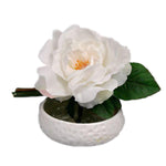 Artificial Rose and Bamboo Ceramic Soap Dish - Jodhshop