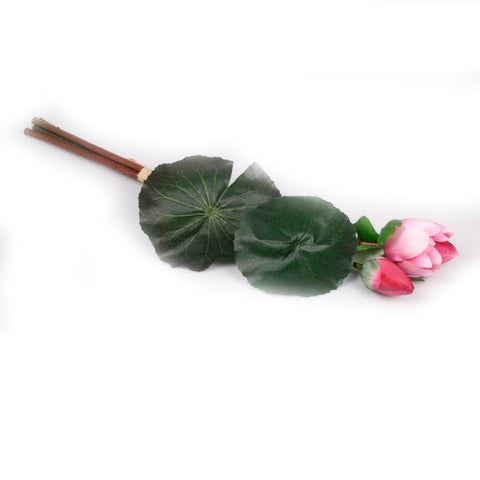 "Raffia Wine" Water Lily Artificial Floral Stem - Jodhshop