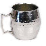 Hammered Stainless Steel Moscow Mule Mugs - 16 oz - Jodhpuri Online
